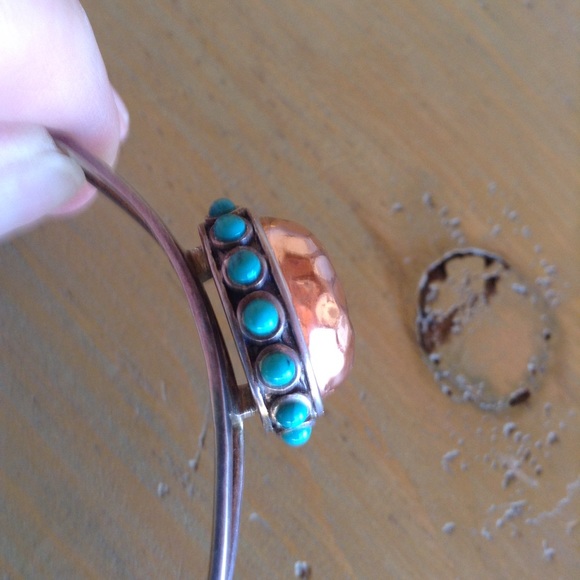 BARSE 925 Silver, Turquoise & Copper Bracelet💠 - Picture 3 of 5